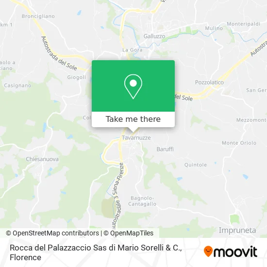 Rocca del Palazzaccio SAS by Mario Sorelli & Co. map
