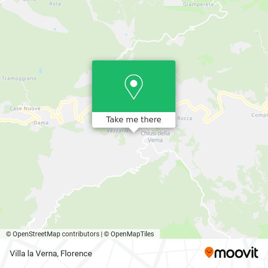 Villa la Verna map