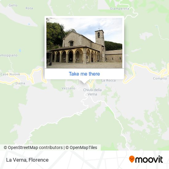 How to get to La Verna in Arezzo by Bus or Train