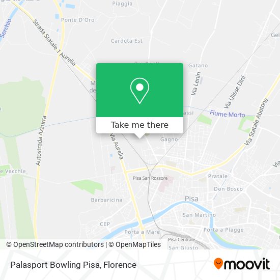 Palasport Bowling Pisa map