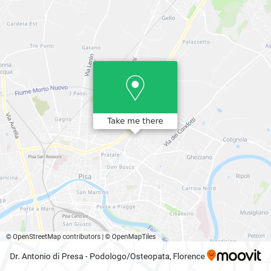 Dr. Antonio di Presa - Podologo / Osteopata map
