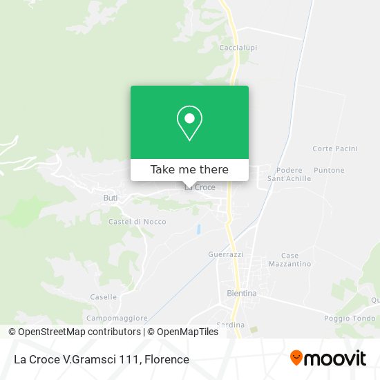 La Croce V.Gramsci 111 map