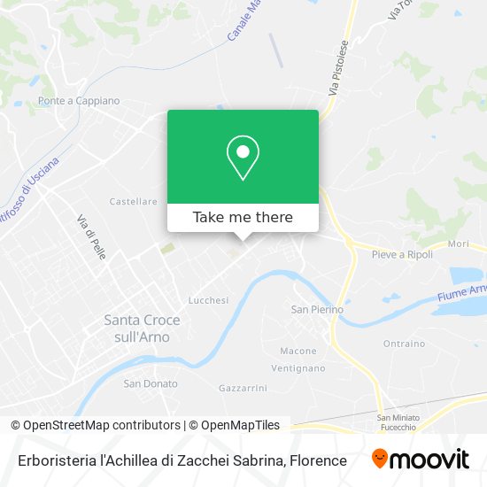 Erboristeria l'Achillea di Zacchei Sabrina map
