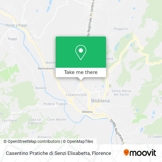 Casentino Pratiche di Senzi Elisabetta map