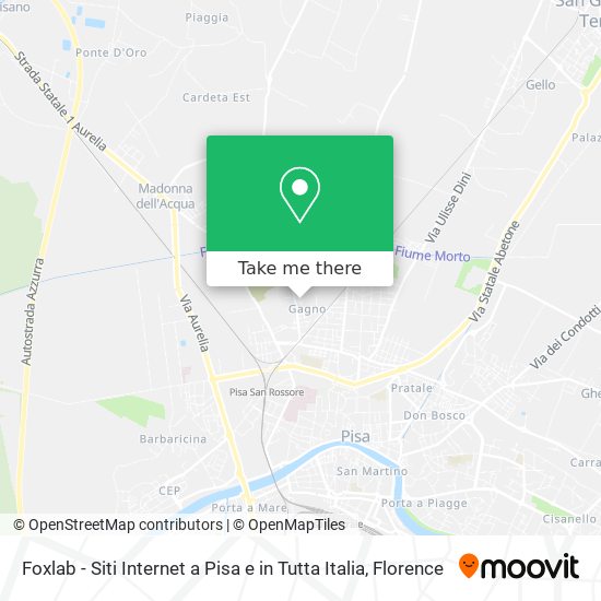 Foxlab - Siti Internet a Pisa e in Tutta Italia map