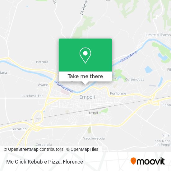 Mc Click Kebab e Pizza map