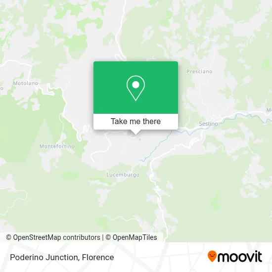Poderino Junction map