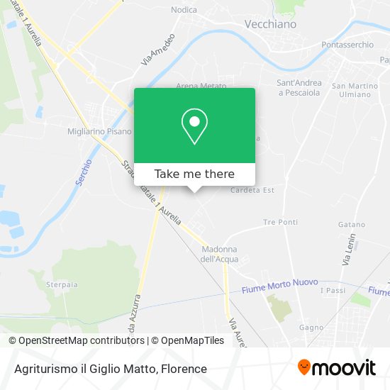 Agriturismo il Giglio Matto map