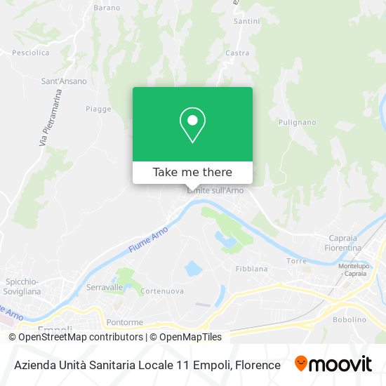 Azienda Unità Sanitaria Locale 11 Empoli map