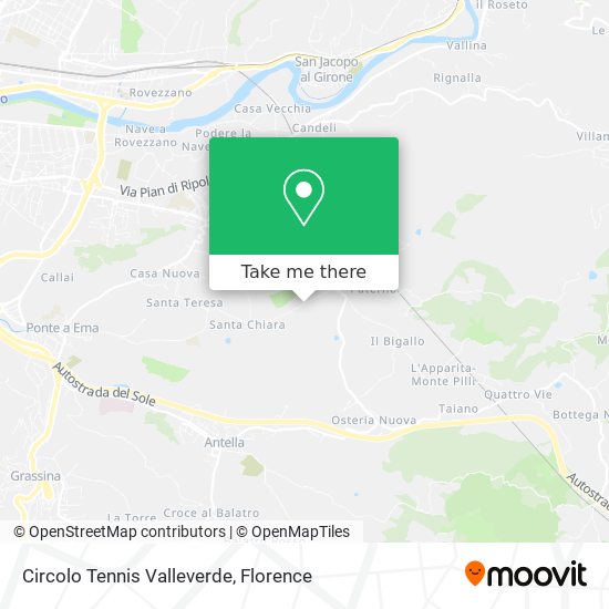 Circolo Tennis Valleverde map