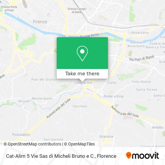 Cat-Alim 5 Vie Sas di Micheli Bruno e C. map