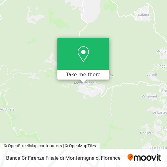 Banca Cr Firenze Filiale di Montemignaio map