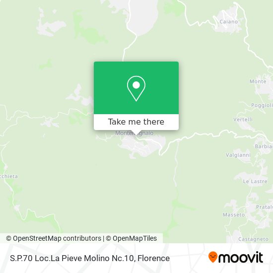 S.P.70 Loc.La Pieve Molino Nc.10 map