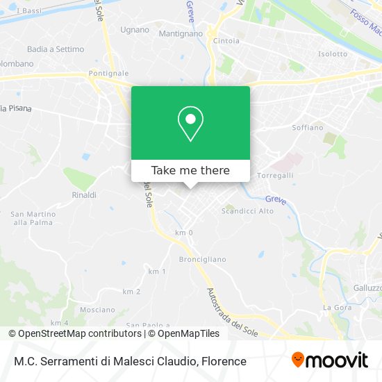 M.C. Serramenti di Malesci Claudio map