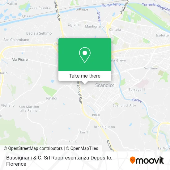 Bassignani & Co. Srl Representation Deposit map