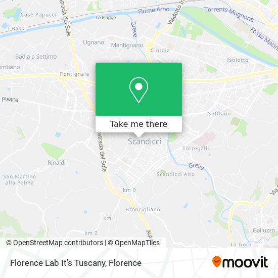 Florence Lab It's Tuscany map