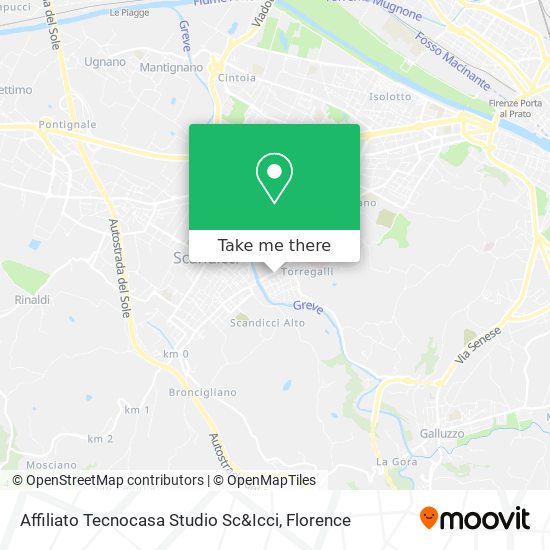Affiliato Tecnocasa Studio Sc&Icci map