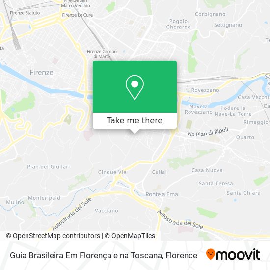 Guia Brasileira Em Florença e na Toscana map