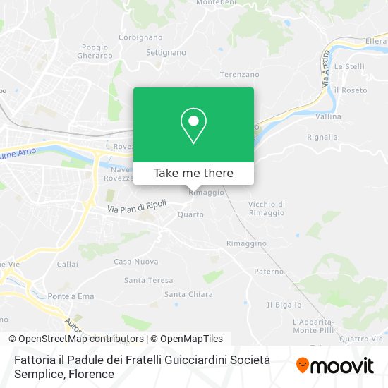 Fattoria il Padule dei Fratelli Guicciardini Società Semplice map