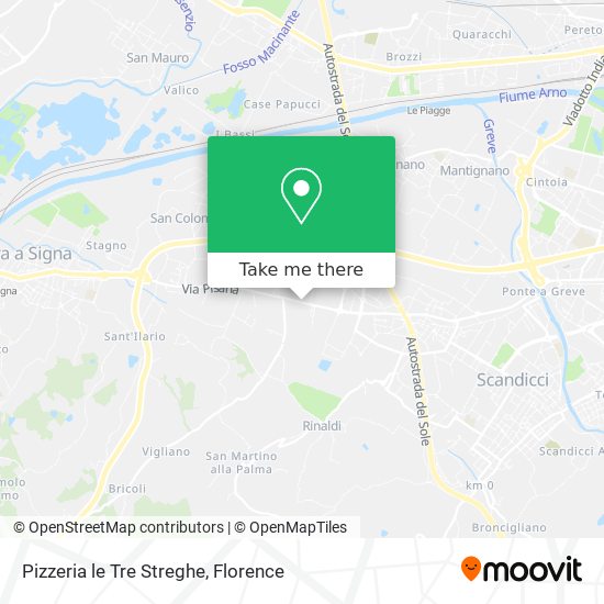 Pizzeria le Tre Streghe map