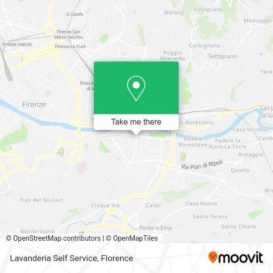 Lavanderia Self Service map