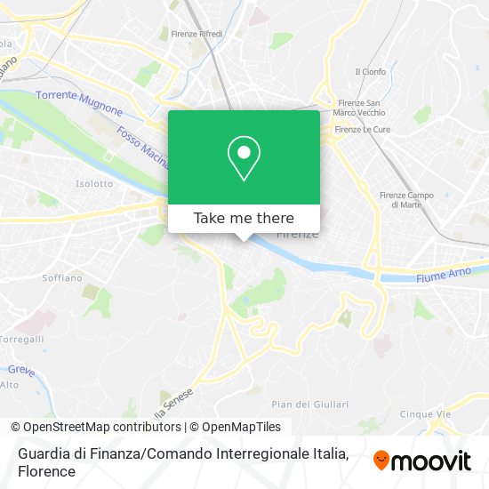 Guardia di Finanza / Comando Interregionale Italia map