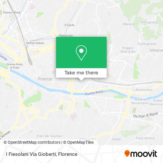 I Fiesolani Via Gioberti map