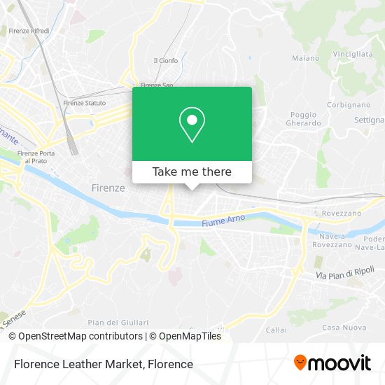 Florence Leather Market map