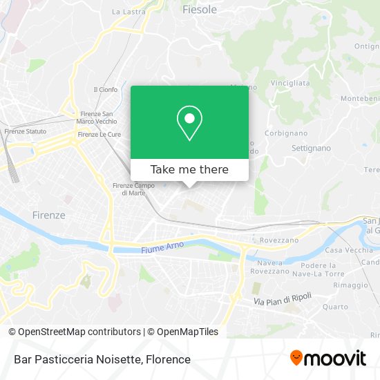 Bar Pasticceria Noisette map