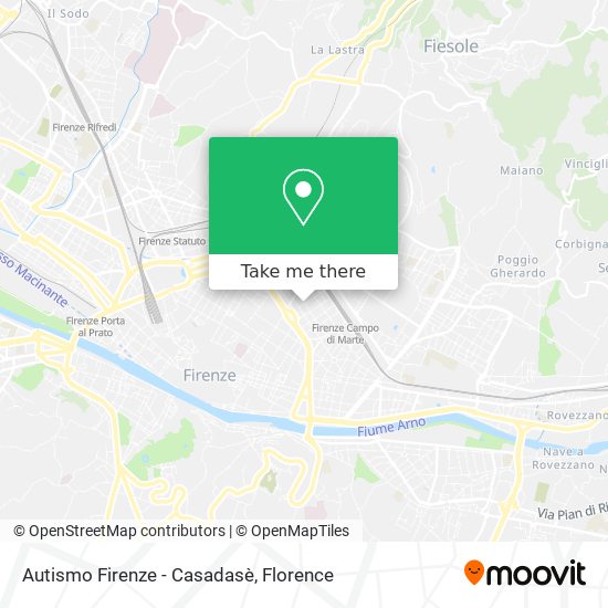 Autismo Firenze - Casadasè map