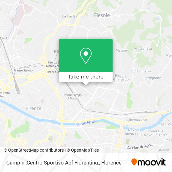 Campini,Centro Sportivo Acf Fiorentina. map