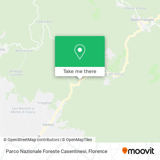 Parco Nazionale Foreste Casentinesi map
