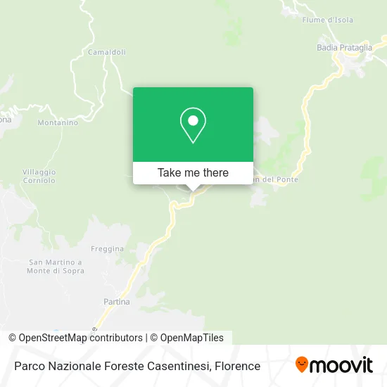Parco Nazionale Foreste Casentinesi map