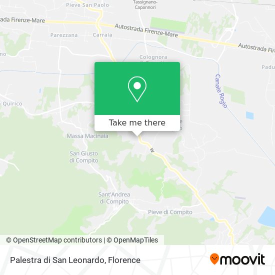 Palestra di San Leonardo map
