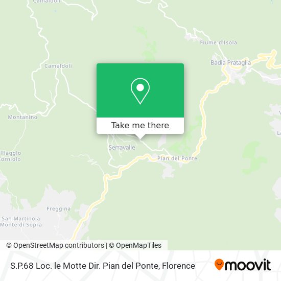 S.P.68 Loc. le Motte Dir. Pian del Ponte map