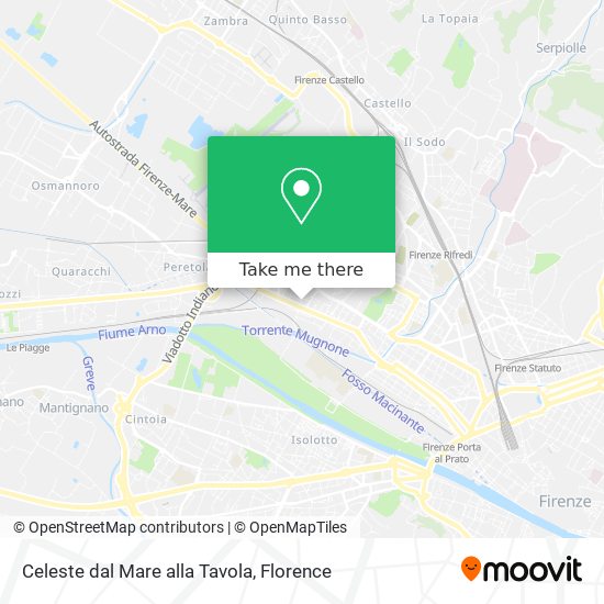 Celeste dal Mare alla Tavola map