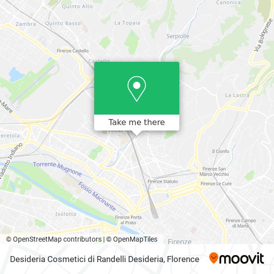 Desideria Cosmetici di Randelli Desideria map