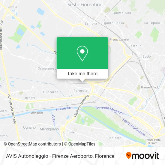 AVIS Autonoleggio - Firenze Aeroporto map