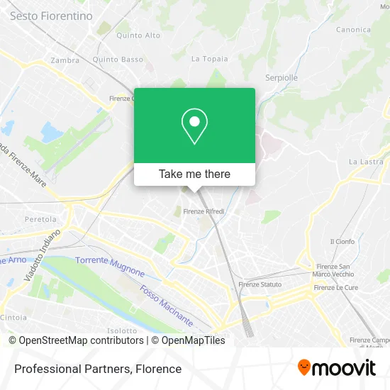 Professional Partners map