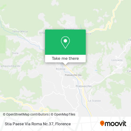 Stia Paese Via Roma Nc.37 map