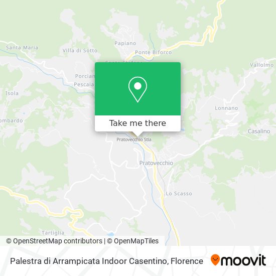Palestra di Arrampicata Indoor Casentino map