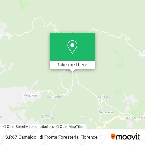 S.P.67 Camaldoli di Fronte Foresteria map