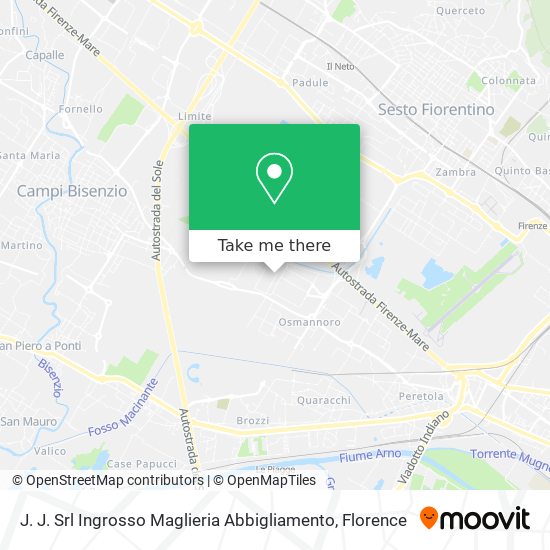 J. J. Srl Ingrosso Maglieria Abbigliamento map