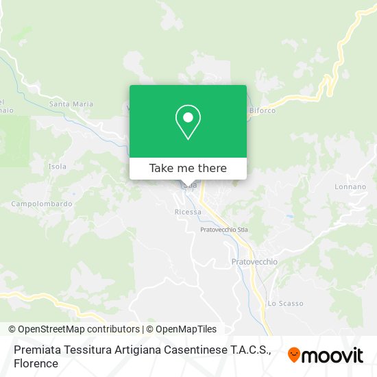 Premiata Tessitura Artigiana Casentinese T.A.C.S. map