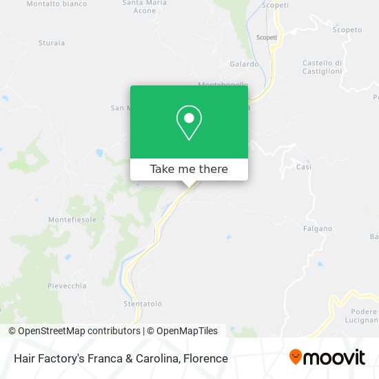 Hair Factory's Franca & Carolina map