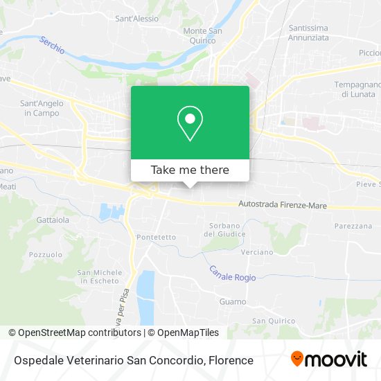 Ospedale Veterinario San Concordio map