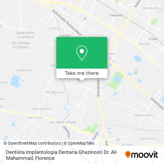 Dentista Implantologia Dentaria Ghazinoori Dr. Ali Mahammad map