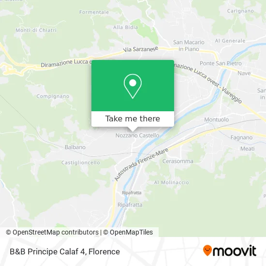 B&B Principe Calaf 4 map