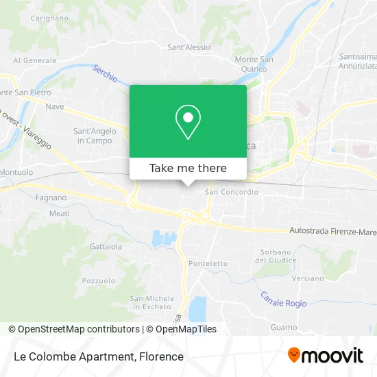 The Doves Apartment map