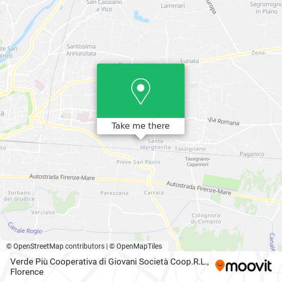 Verde Più Cooperativa di Giovani Società Coop.R.L. map